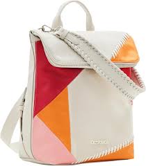 Mochila Poliuretano con Logotipo de Desigual para Mujer