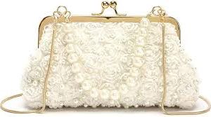 Embrague Vintage Fiesta Nupcial Blanco - Elegancia y Estilo