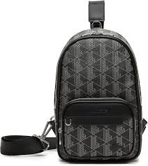 Bolso Lacoste NH4131LX Hombre Monogram Negro - Estilo y Funcionalidad
