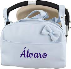 Carrito Gemelar Personalizado de Polipiel - Bordados Exclusivos de Danielstore