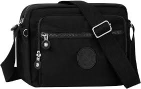 Bolso Mujer Negro Mediano NEWIROVE - Cruzado y Impermeable