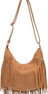 Bolso de flecos mujer PORRASSO Cruzado Bandolera